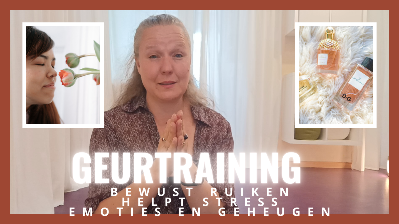 Ademtrainer Mieke van Adem Je Fit Antwerpen legt uit hoe geurtraining kan helpen bij chronische stress en hoe je aromatraining aanpakt. Ze geeft aan wat het belang is van een zachte ademhaling en ademtraining.