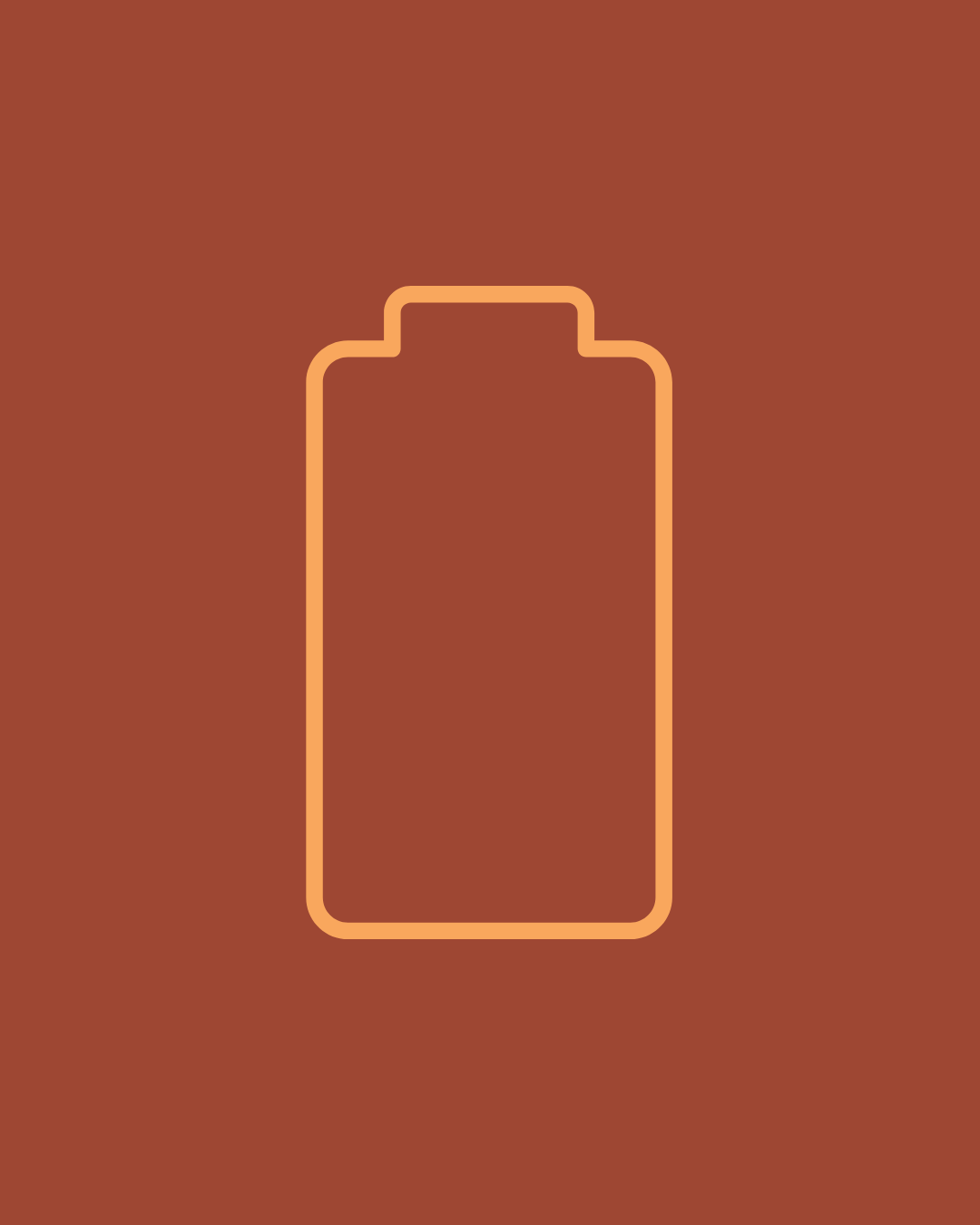 Bruin vlak met goudgele batterij erin die aanduidt dat je met dit professionele ademtraject snel meer zuurstof, meer energie kan voorzien voor je brein, voor je gezondheid.Met het Breathe In traject van Adem Je  Fit voel je je weer top!