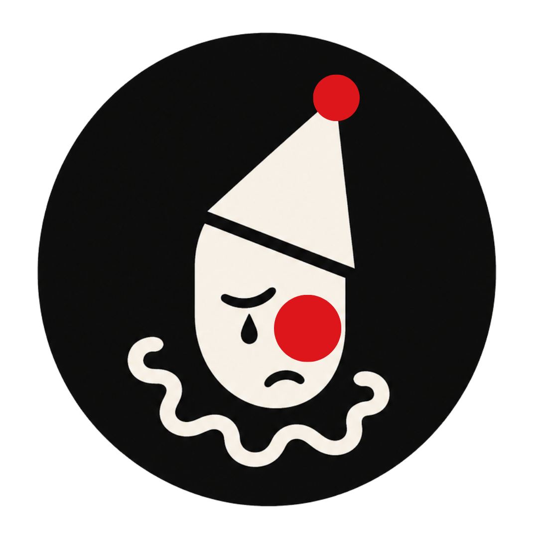 sad clown creative