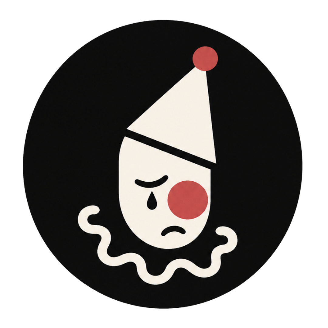 sad clown creative