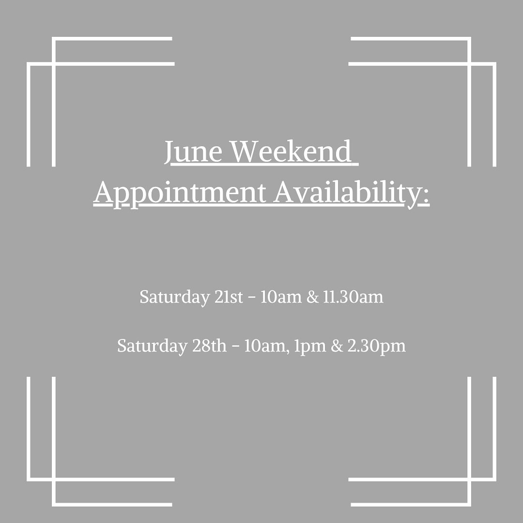 Last weekend spots for June 🥰
