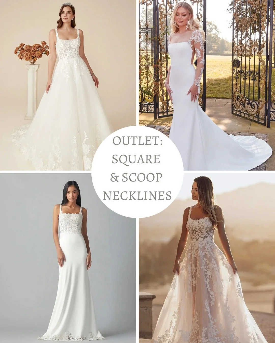 ✨Trend Alert - Square and Scoop Necklines ✨

The square and scoop necklines have been major bridal trends lately &mdash; brides and designers alike are embracing their elegance, versatility, and ability to feel both classic and fresh!! These timeless