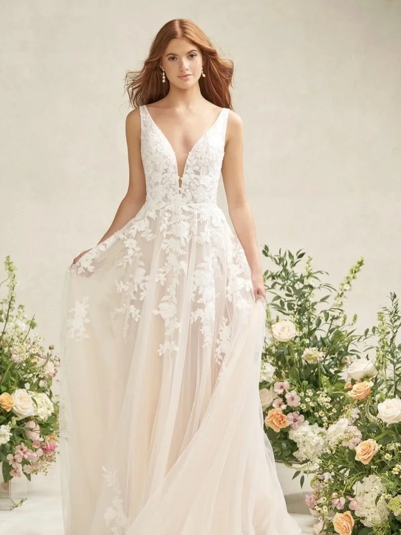 ✨ R3914 Juniper ✨

New season Romance by @allurebridals - Juniper is an A-line gown featuring sequin lace appliques over delicate tulle, with Chantilly lace lining the bodice for added depth and texture &hearts;️

Could she be the perfect dress for y