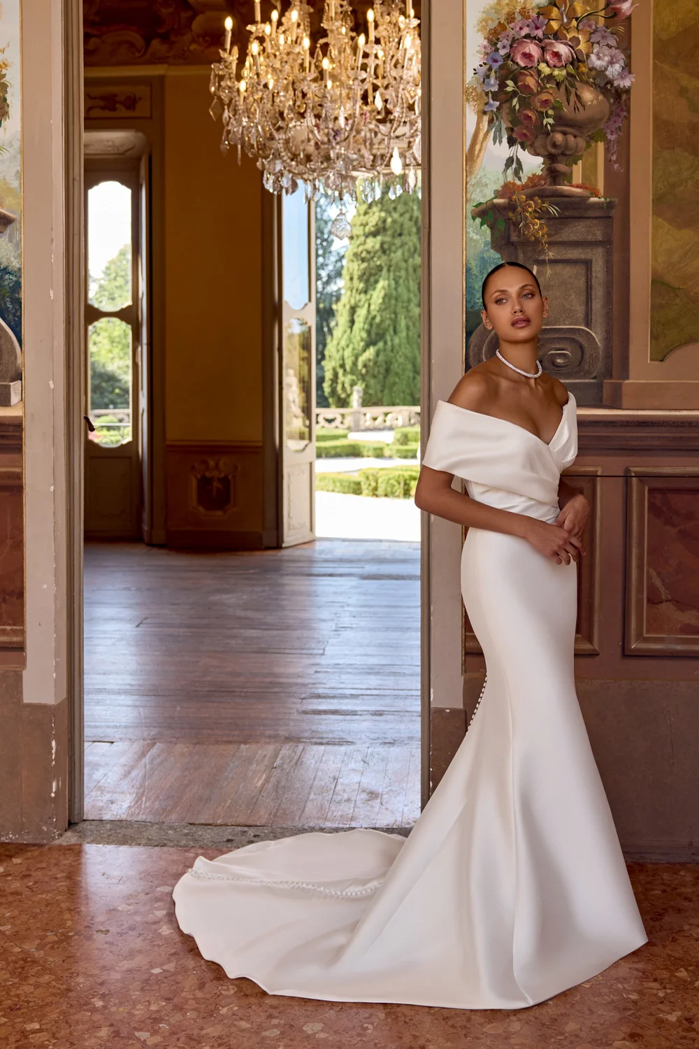 open lace back dress Maggie Sottero Fiona Wedding Dress