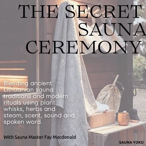 The Secret Sauna ceremony ✨🌲
Saturday 9th November 3pm 
- 5 spots remaining!

Bespoke to SAUNA YOKU, this is more than just a sauna -  it&rsquo;s a guided sensory journey to the sacred heart of the whispering woods.

Blending ancient Lithuanian Pirt