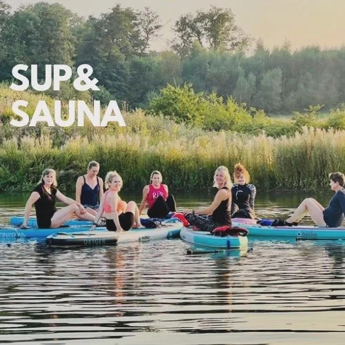 🌊 SUP Yoga + Paddleboarding Sauna Sundays

Join us every other Sunday this summer for SUP yoga and paddleboarding, followed by floating meditation, wood-fired sauna and herbal tea.

Each session includes:

🛶 60-minute guided SUP yoga + paddleboardi