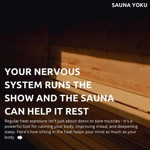 Regular sauna use has been shown to reduce cortisol, improve sleep quality, and strengthen the parasympathetic nervous system - the part of us responsible for rest, digestion, and recovery.

By alternating heat and cool-down, you&rsquo;re effectively