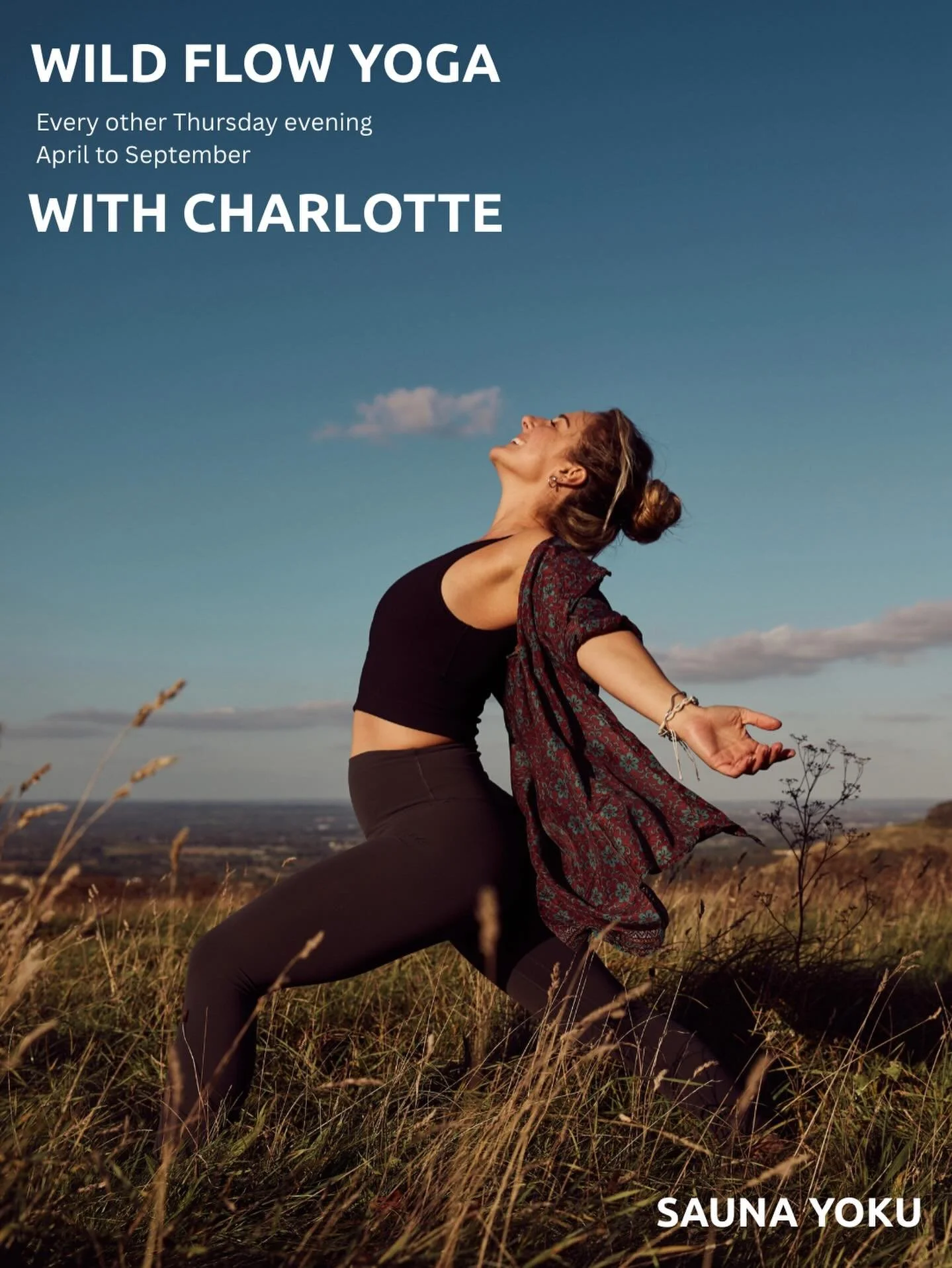 Wild Flow Yoga | Every Other Thursday 🌿

Outdoor flow yoga overlooking the Ouse Valley.
Fresh air, open skies, and a steady, feel-good flow to end the day.

Spring classes start at 5:30pm, with later evening times as summer arrives.

Stay afterwards