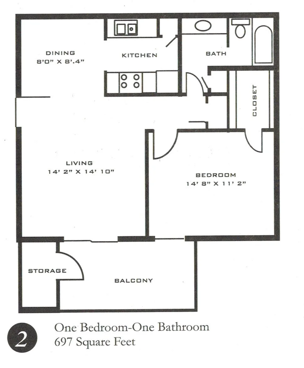 Large one bedroom — Huntington Hills Apartments