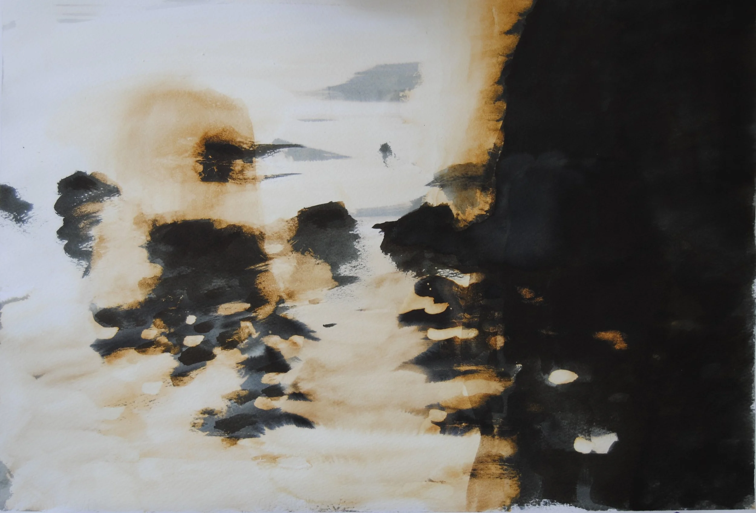 LLAMADA (Tinta - Acuarela - Papel)