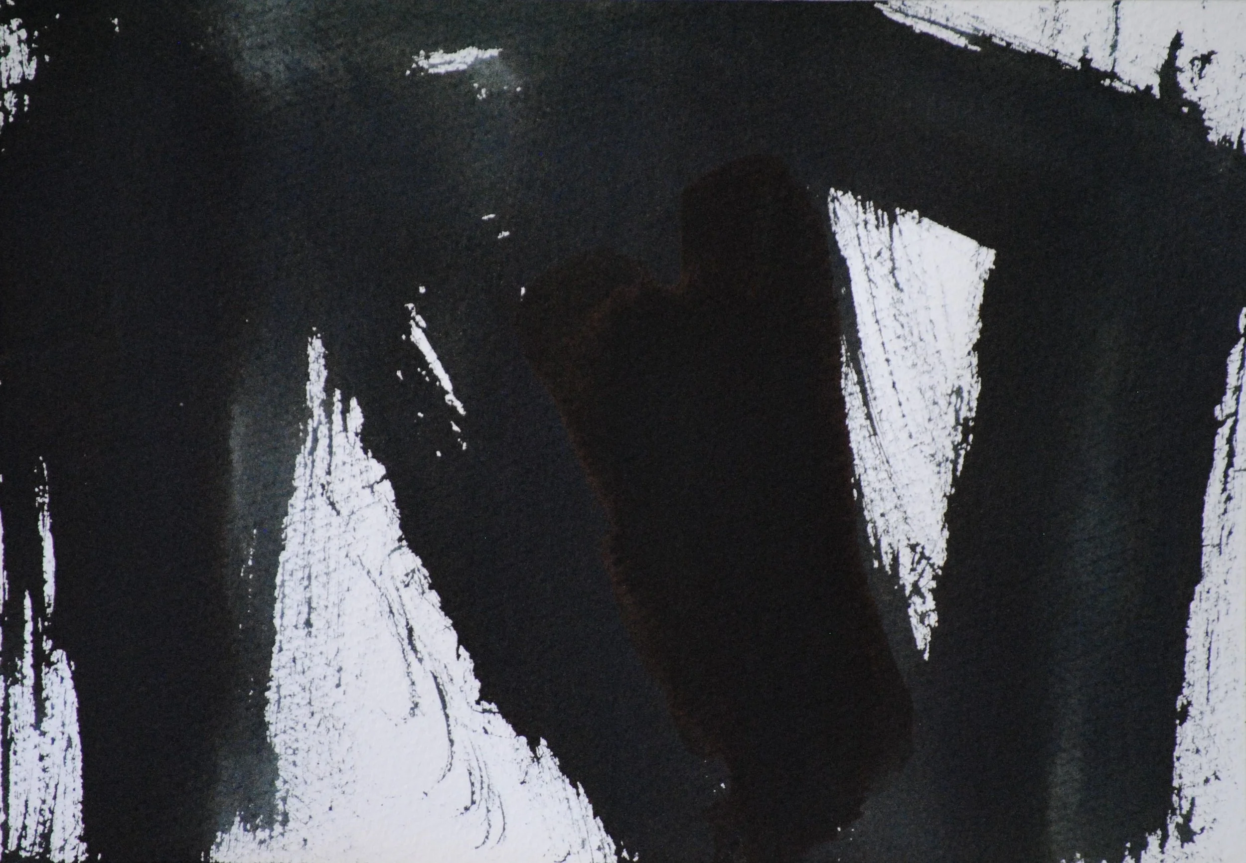 EL GUERRERO (Tinta - Acuarela - Papel)