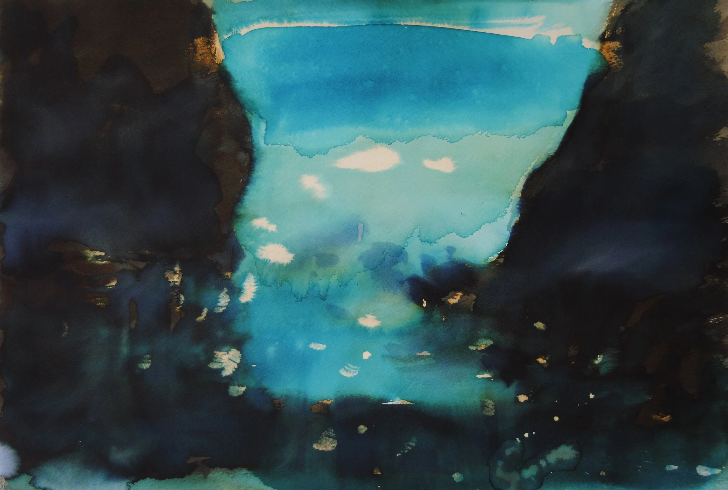 EL SUEÑO (Tinta - Acuarela - Papel)