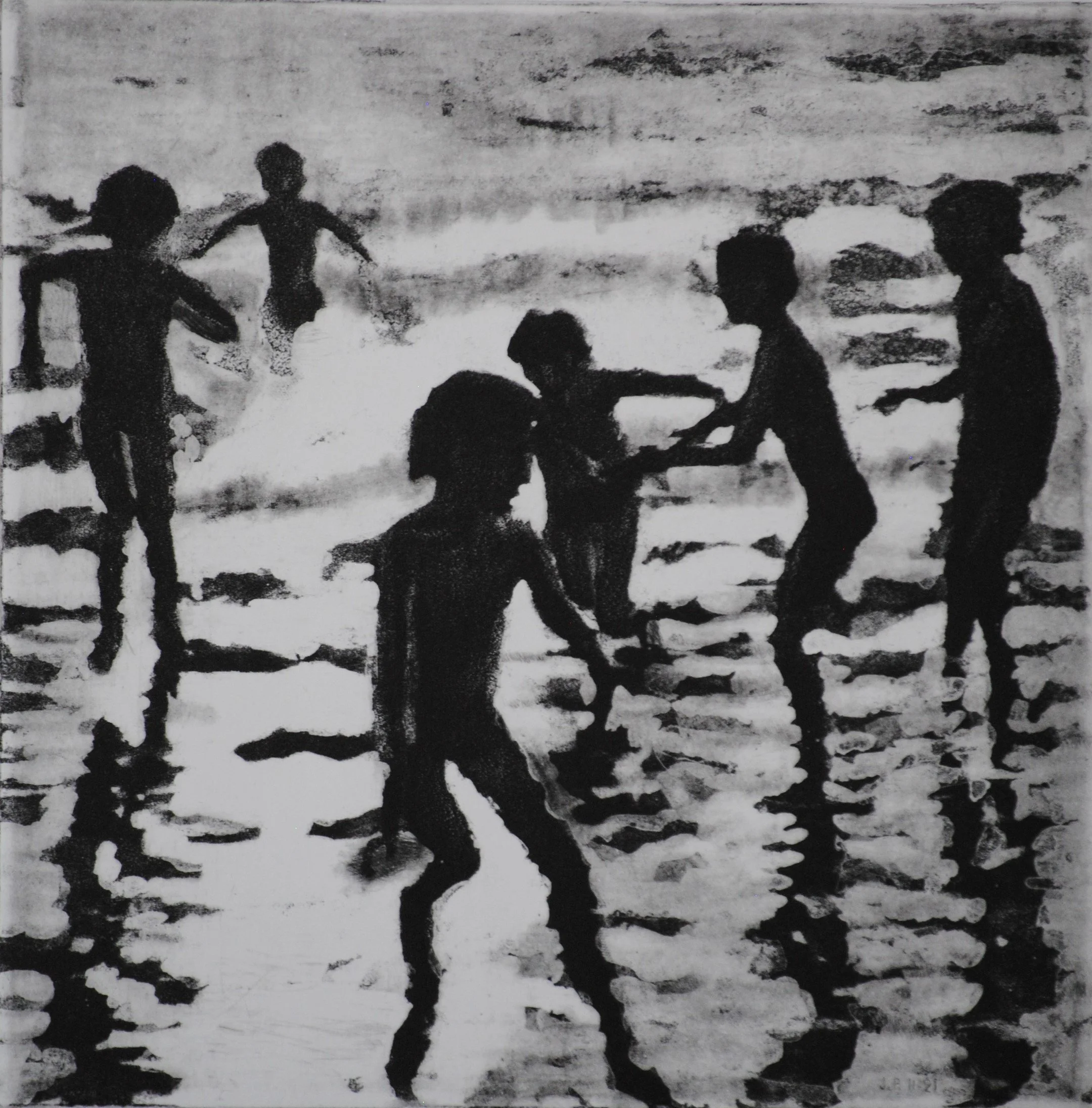 EL FINAL DEL DÍA (Aguatinta y Técnicas Directas)