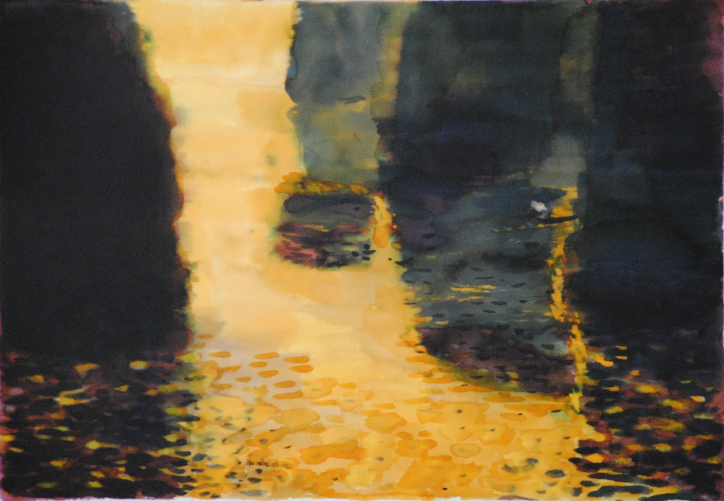 EL PESCADOR IV. BISETA (Tinta - Acuarela - Papel)