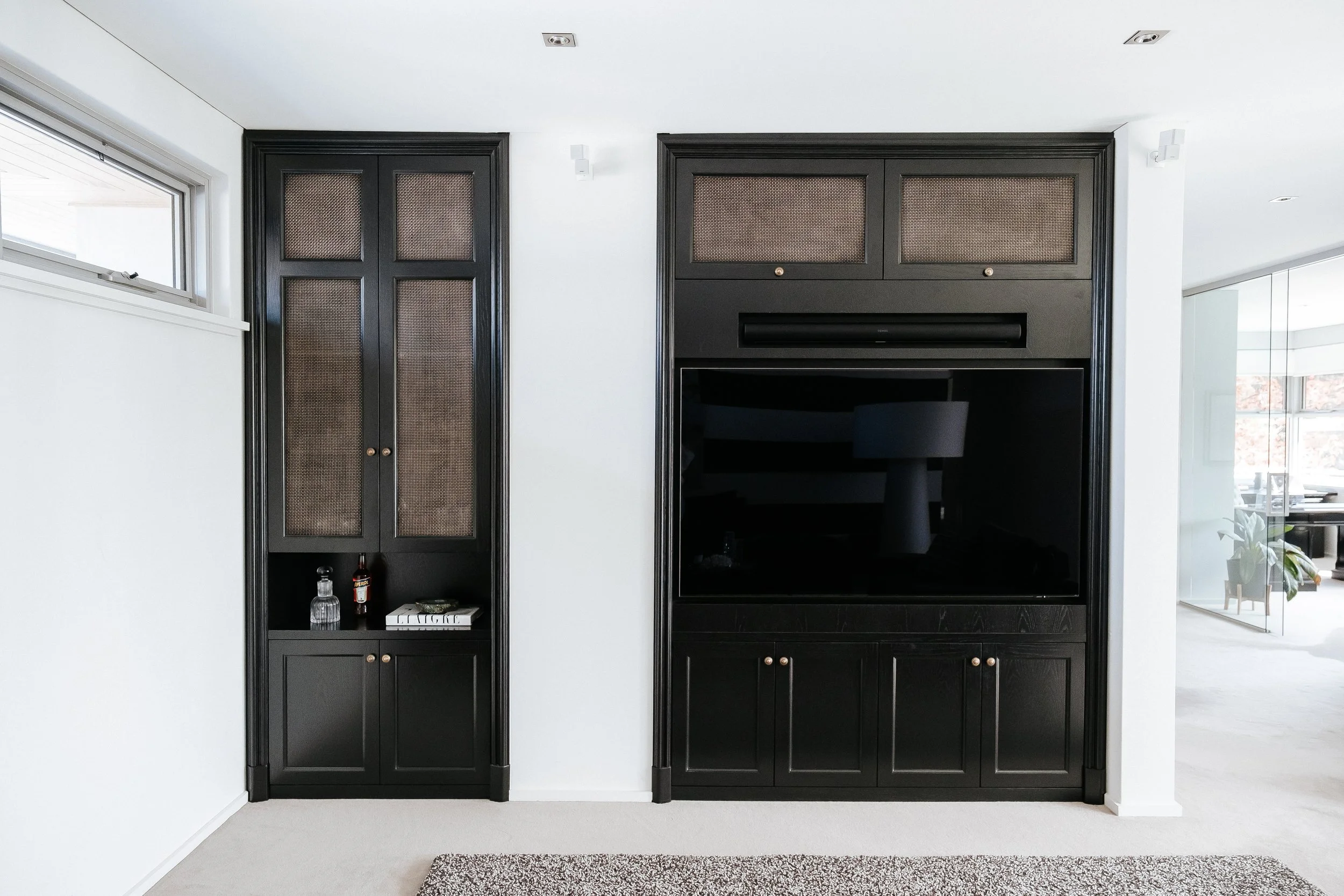 Alt text: Bespoke cabinetry designed and handcrafted by Sherwood Furniture in Perth. 