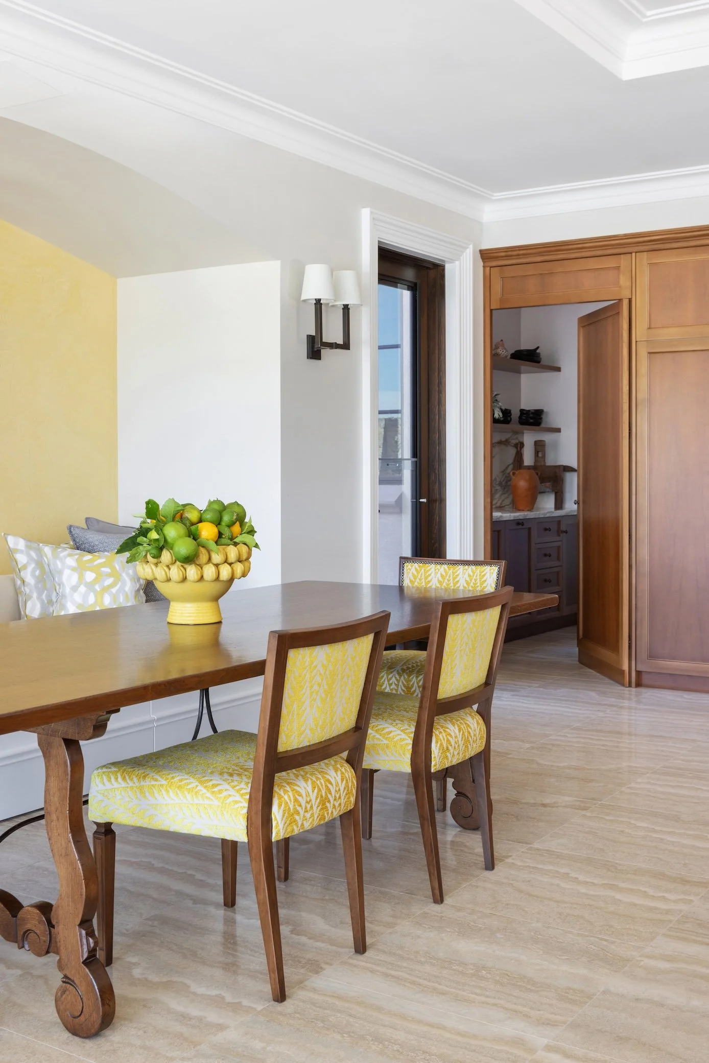 Custom dining table designed for entertaining in a Perth family home.