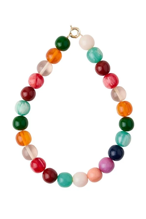 Joie De Vie Multi Color Bubblegum Necklace