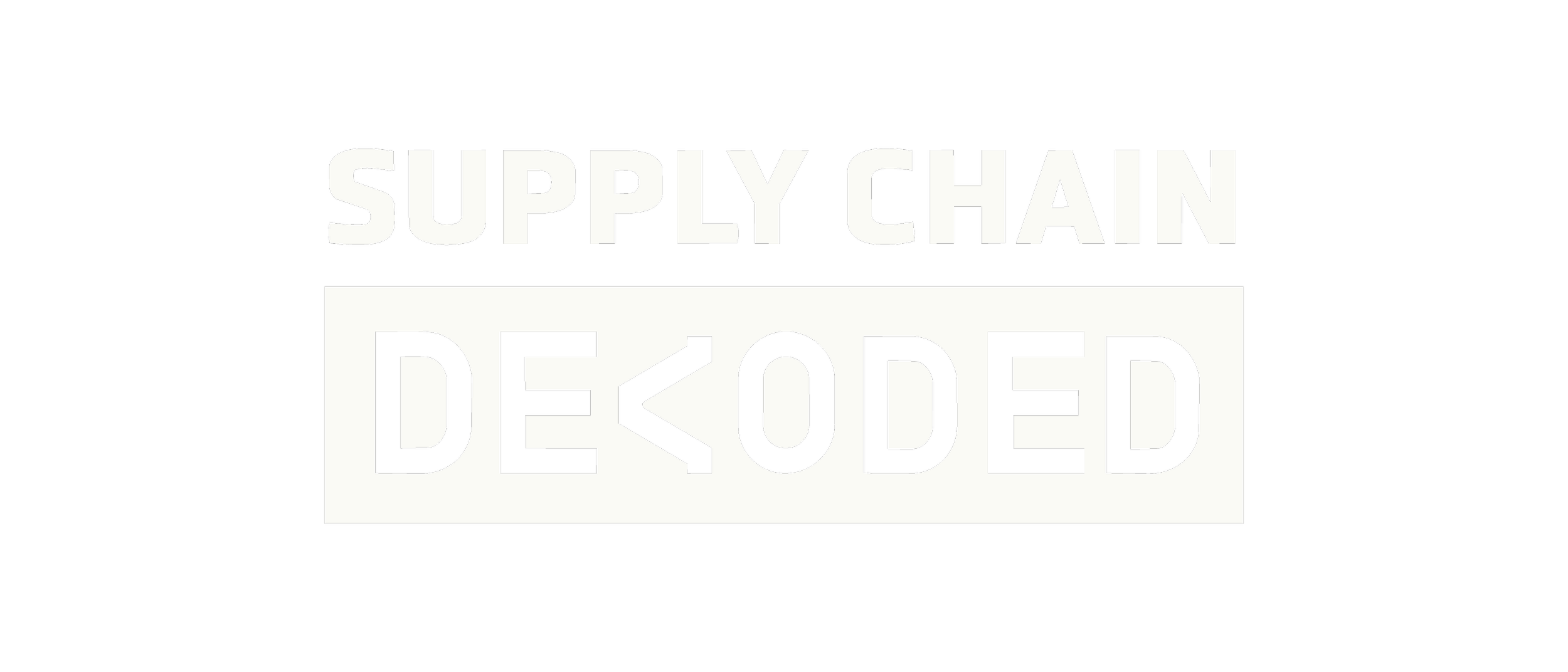 A black background with white text that reads, 'SUPPLY CHAIN DEDICED'.