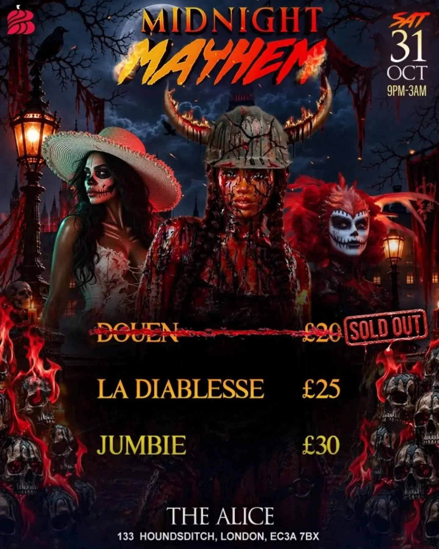 🩸 MIDNIGHT MAYHEM 🩸

The first creatures have entered the night&hellip; and DOUEN is officially SOLD OUT! 👹🔥

But the Mayhem is only getting started&hellip;

🎃 SECOND RELEASE ▪️LA DIABLESSE ▪️ NOW ON SALE!
Secure your place in the darkness befor
