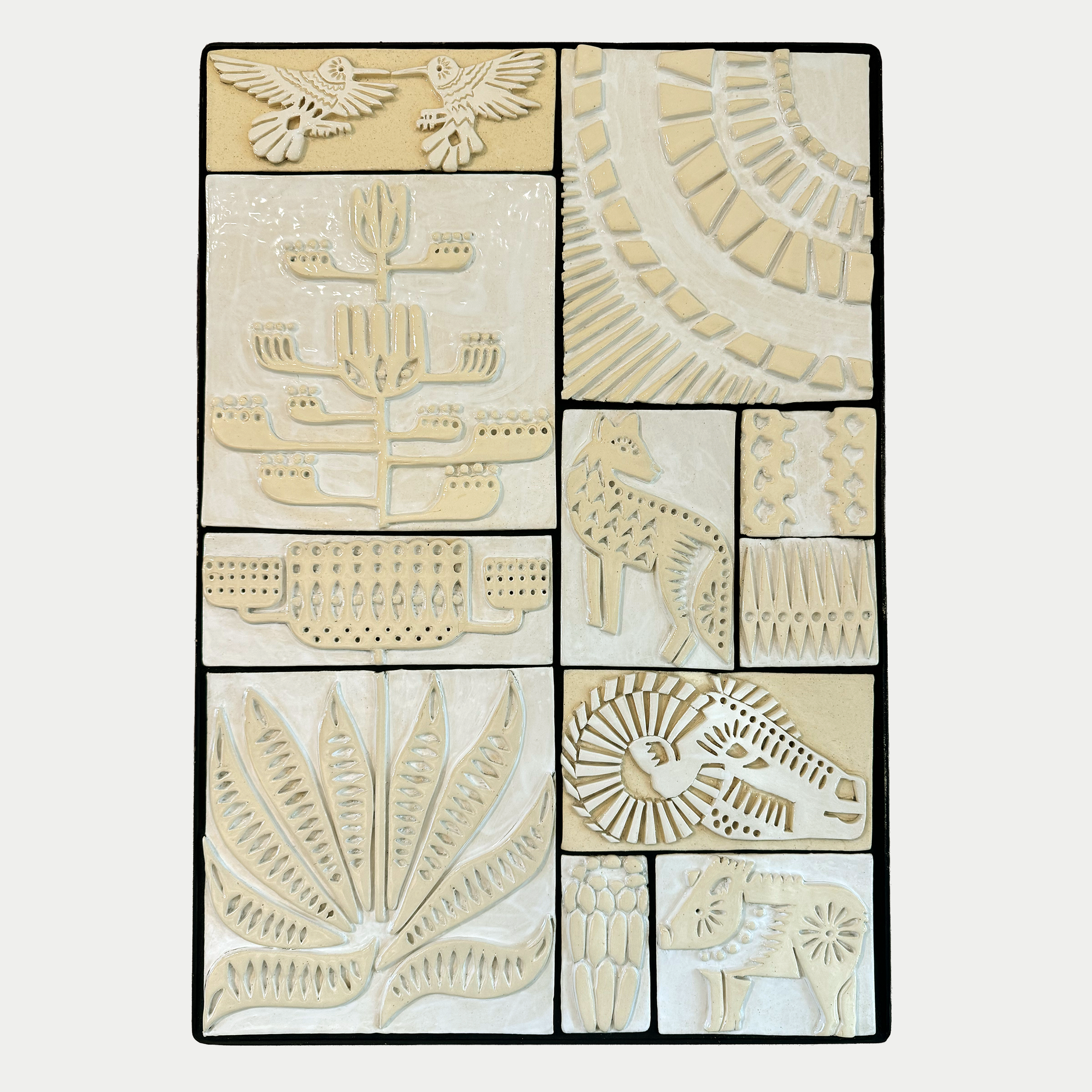 Desert Detail Tiles Framed