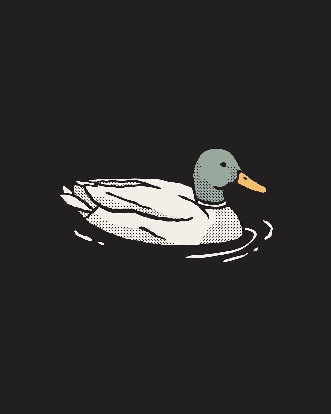 This little duck didn&rsquo;t make the final cut, but still deserves a spot on the grid! 🦆✨

Originally drawn for a client&rsquo;s brand illustration suite before we shifted direction. Designed to float happily on light or dark backgrounds, in full 