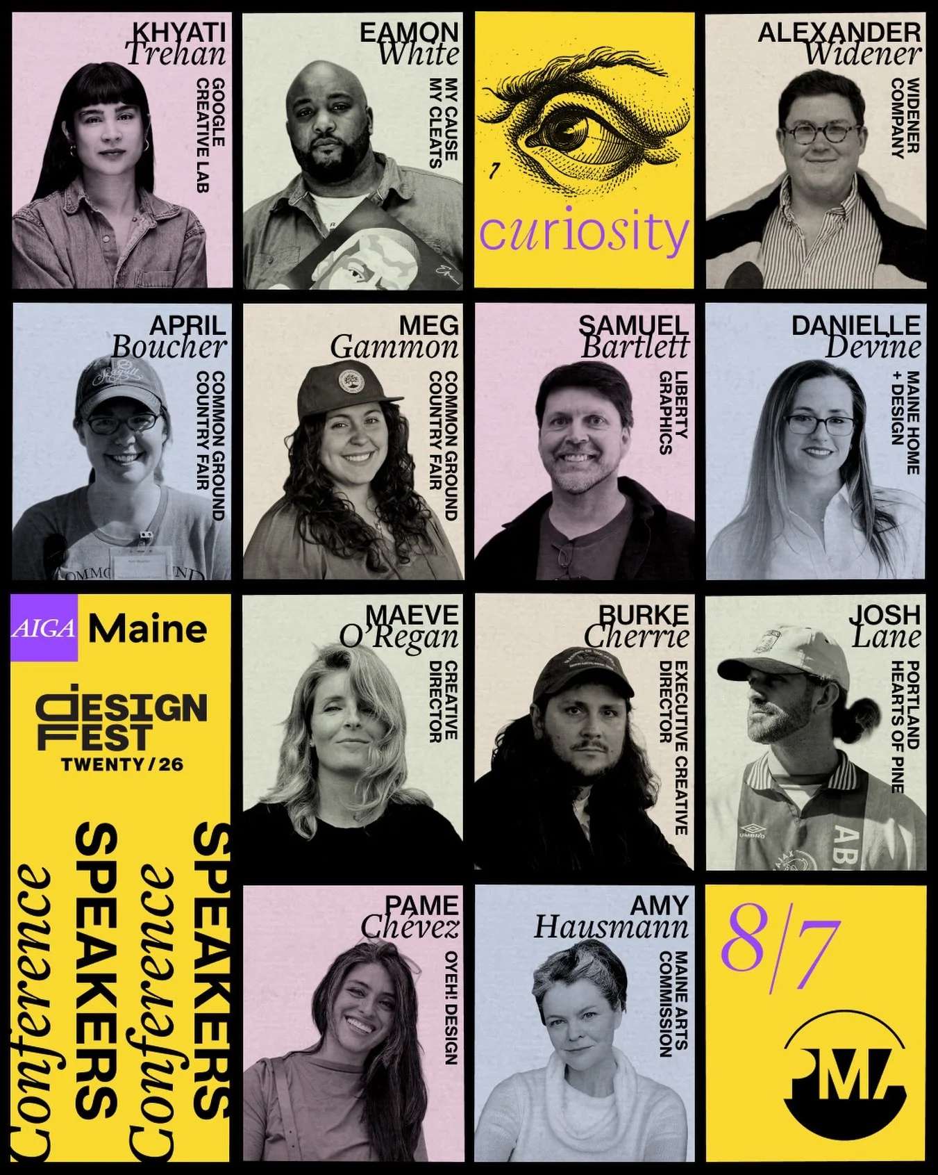 📣 Maine friends!

AIGA Maine Design Fest is next week, and it&rsquo;s packed with fun events! I&rsquo;m especially excited for the Mural Walk with @ryanwritesonthings &amp; @rachelgloriaia (8/1) and the conference at the PMA on 8/7. 🎨 

DM me for a