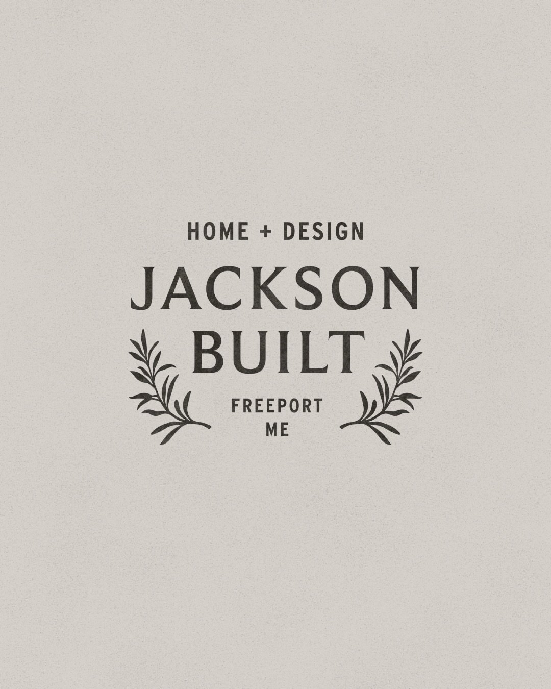 A little refresh for @jacksonbuilt_207 &mdash; a Maine-based design + general contracting company creating thoughtful, beautifully crafted spaces.

We kept the bones of the existing brand while refining the typography, expanding the logo + lockup sys