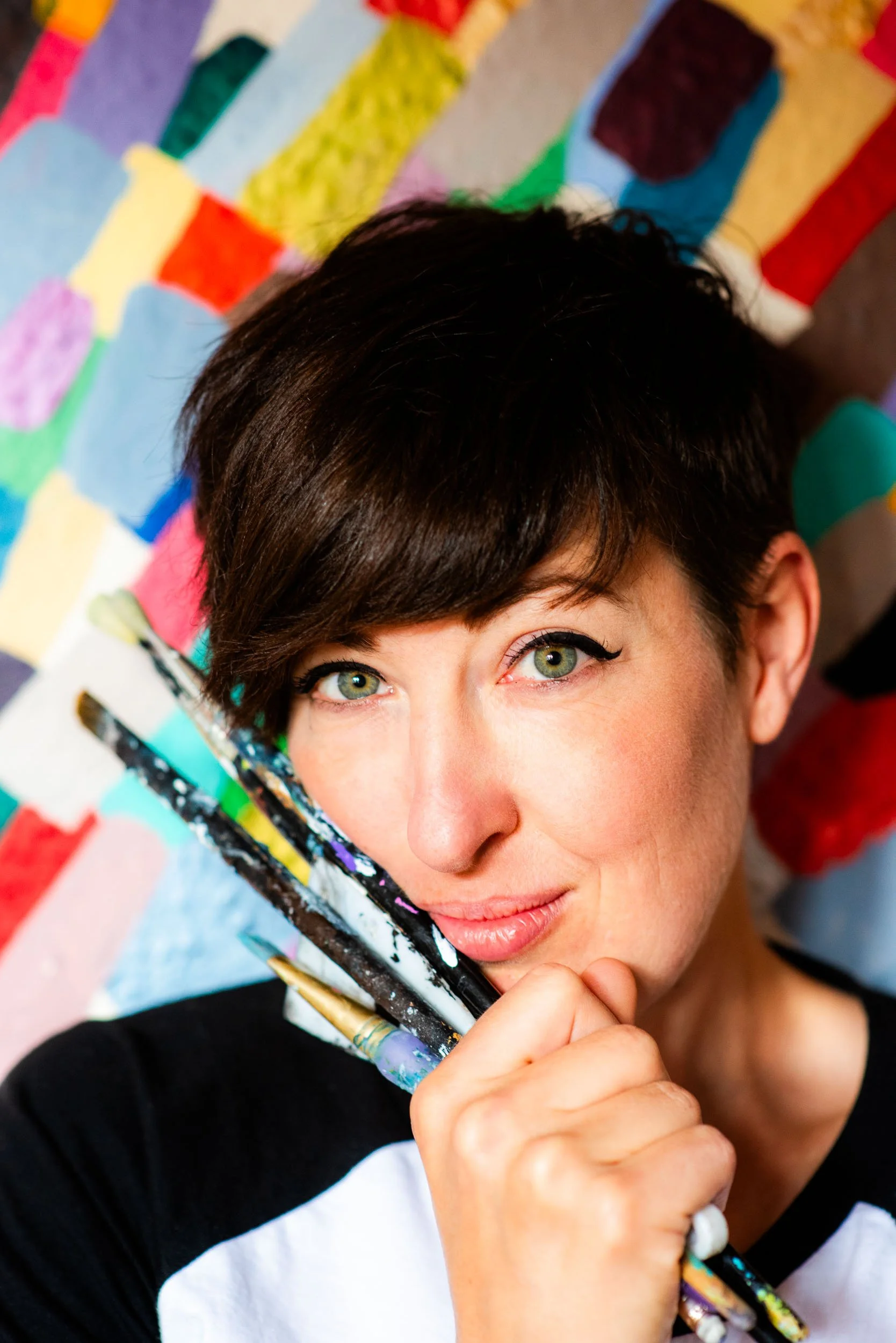 Portrait of Glasgow based artist Michelle Cohen 240616-12.jpg