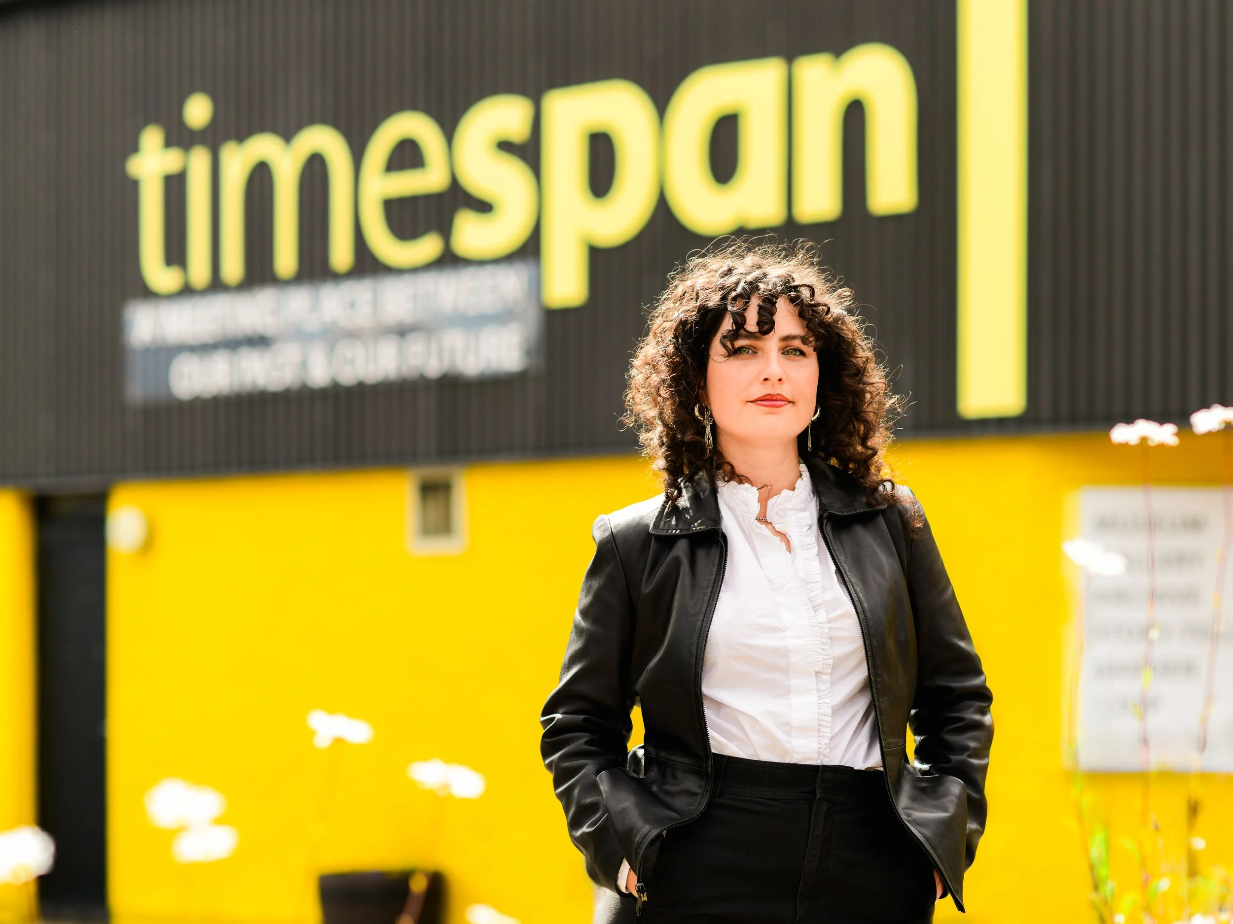 Portrait of Timespan Director & Curator Giulia Gregnanin, photographed in Helmsdale, Sutherland.