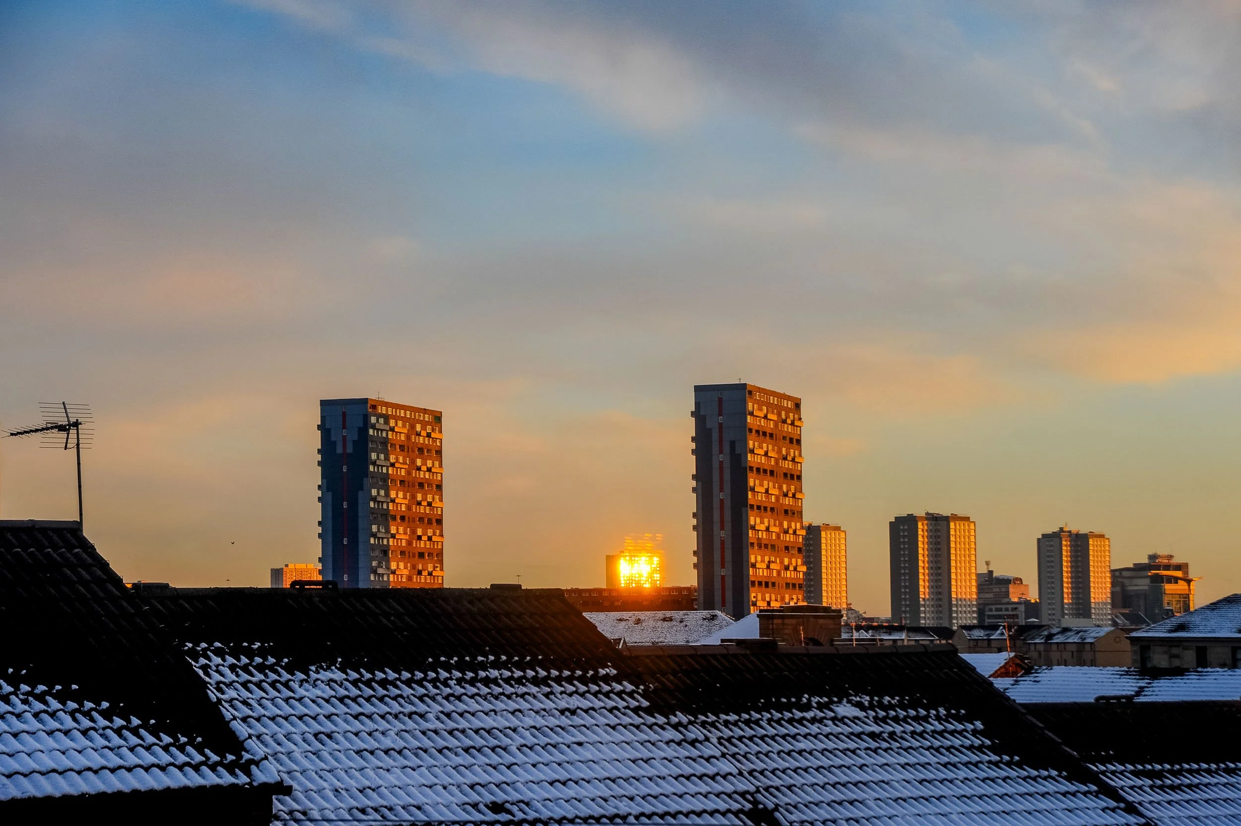 City Winter Glow, Glasgow.