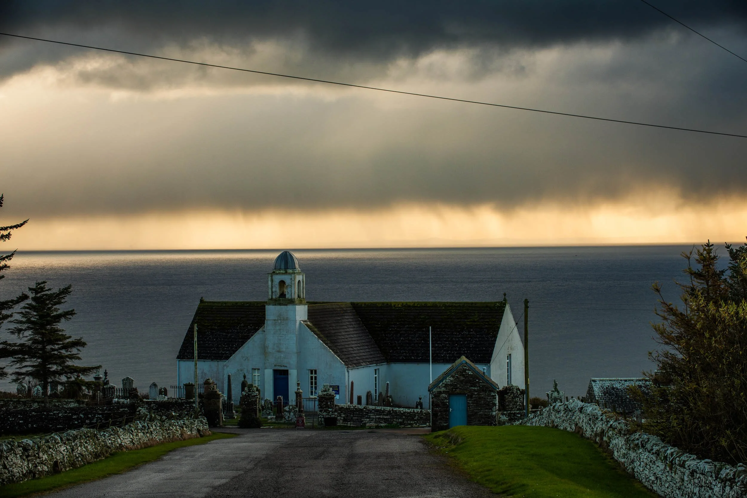 November Light on Old Latheron Parish Church, Caithness, which is now the Clann Gunn Museum.