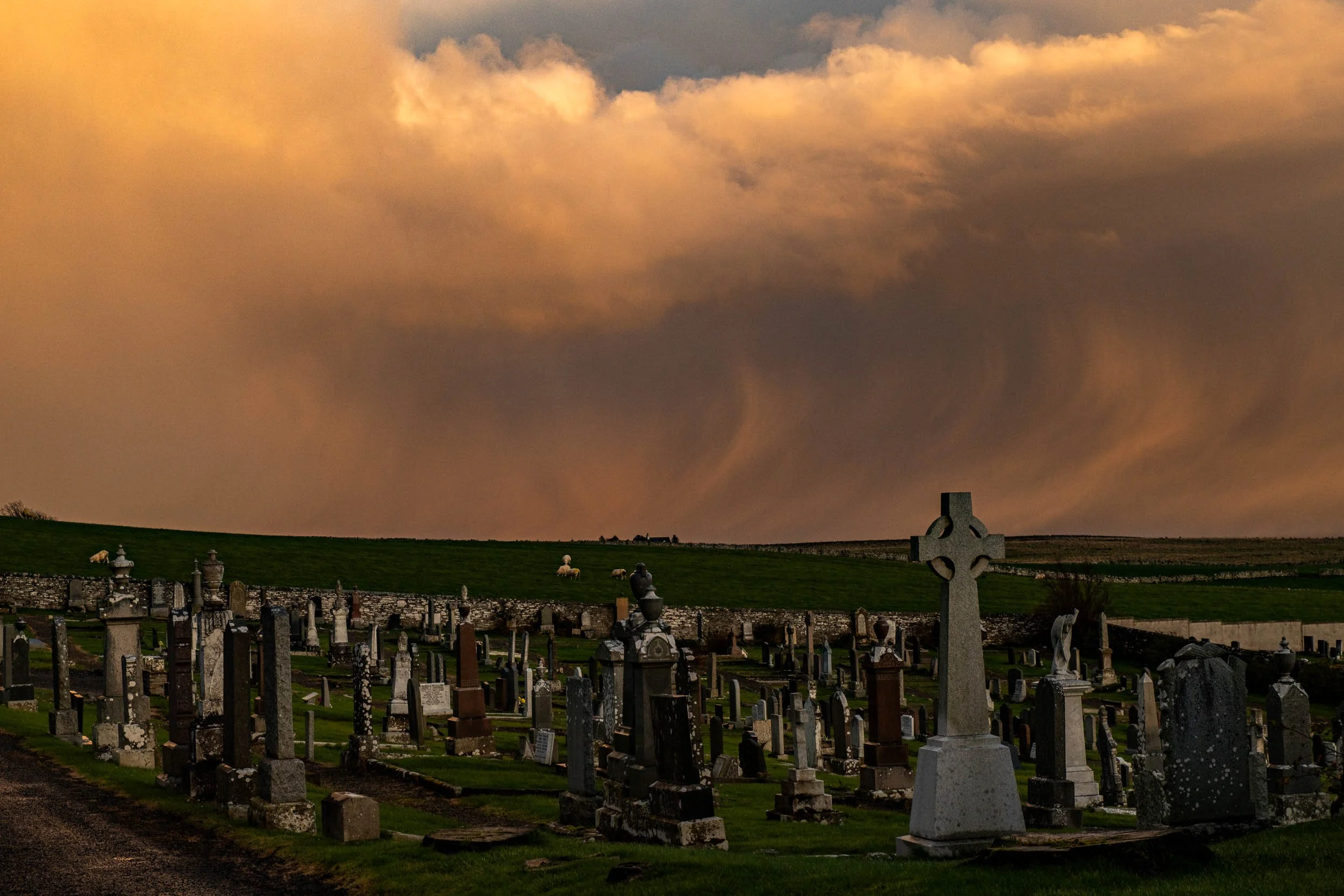 Snow Clouds at Latheron Old Church