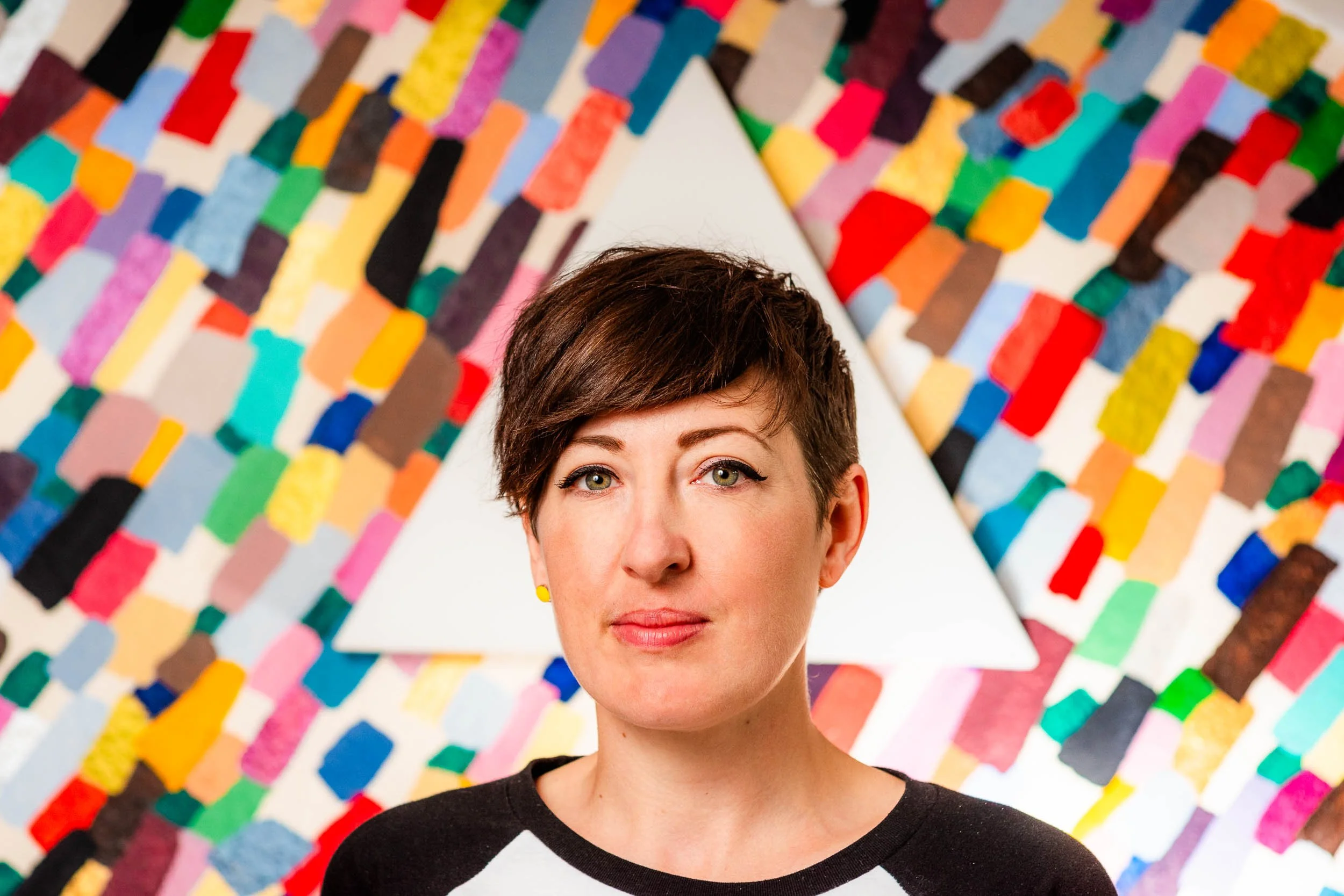 Portrait of Glasgow based Canadian artist Michelle Cohen