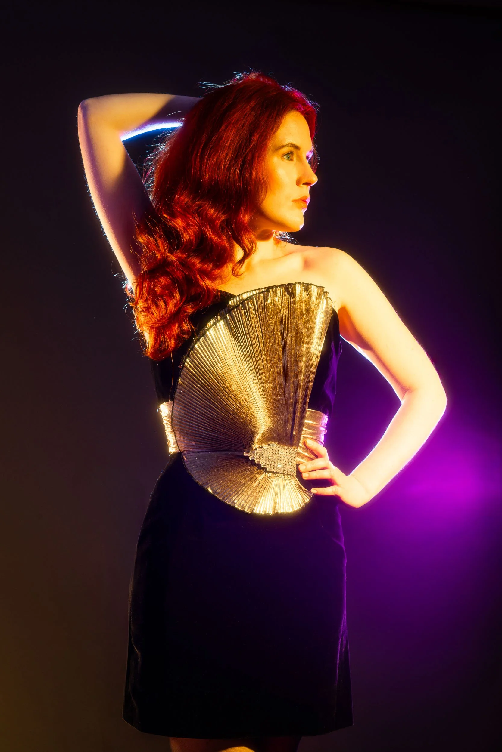 Glasgow studio fashion photography featuring Francesca Flynn