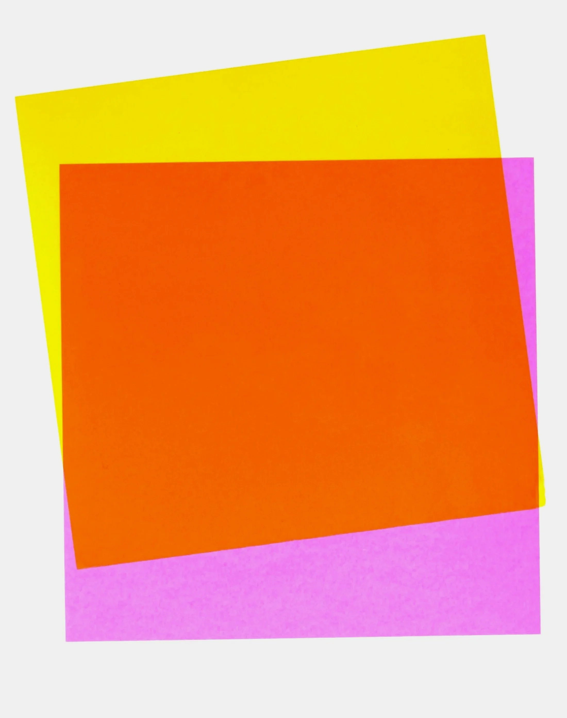 colour block squares, screen-print