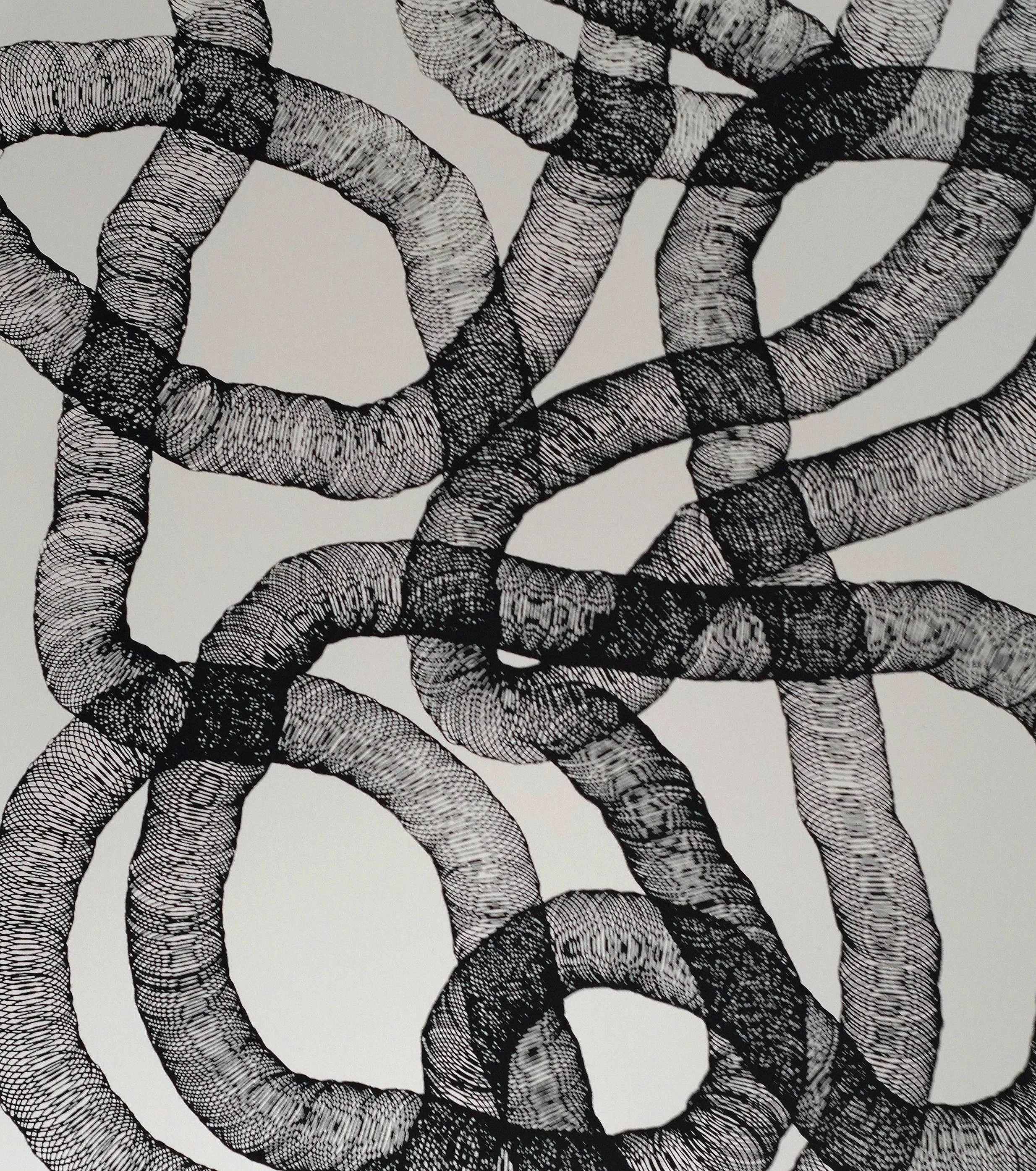Coils, Intaglio print