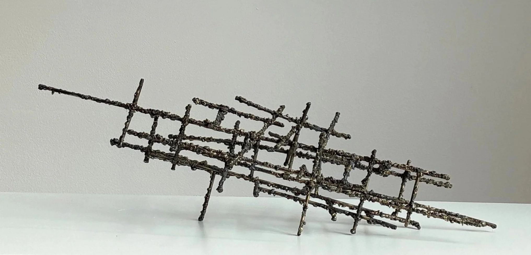 Scaffold, textured. Mild steel