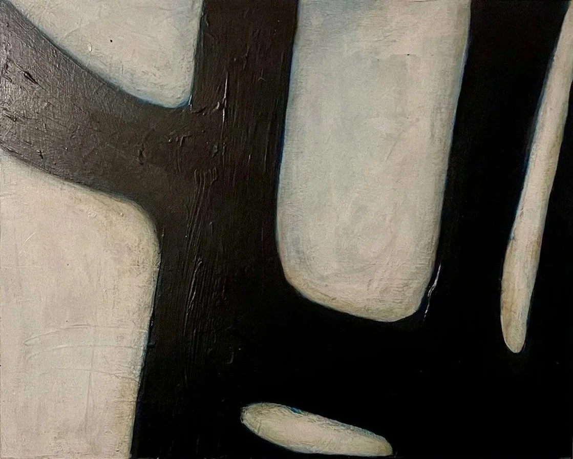 The Space Between, acrylic on board
