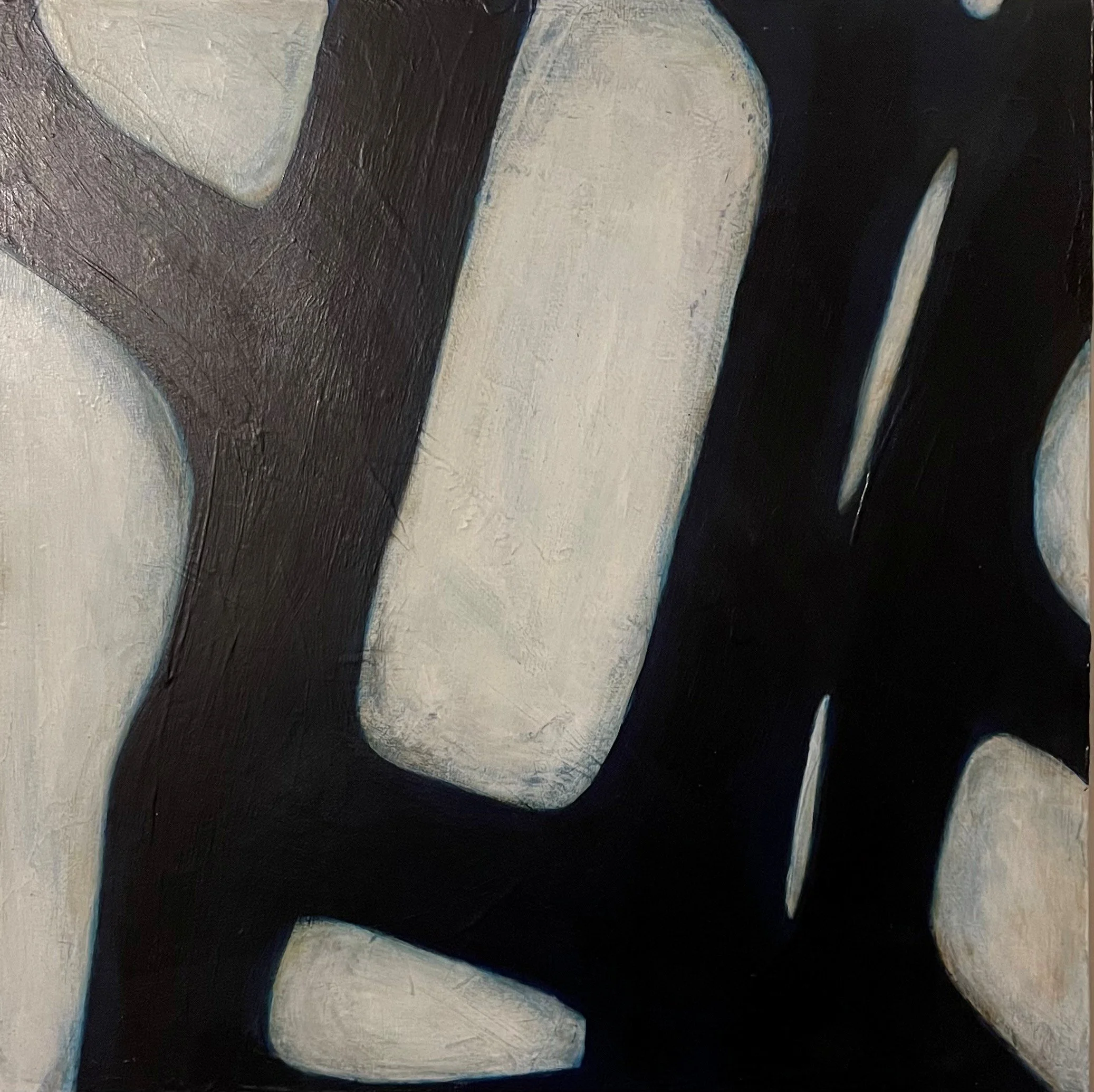 The Space Between #2, acrylic on board