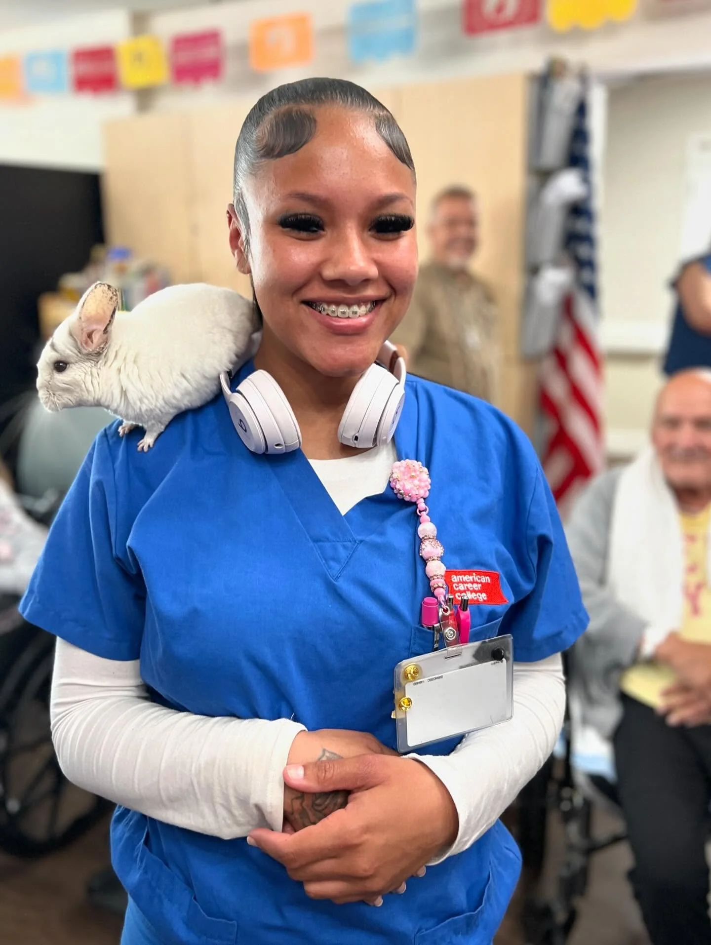 Our visits to assisted living facilities bring big smiles to residents and also the wonderful staff!  The loving folks who care for seniors daily are true heros! 💕🙏💕