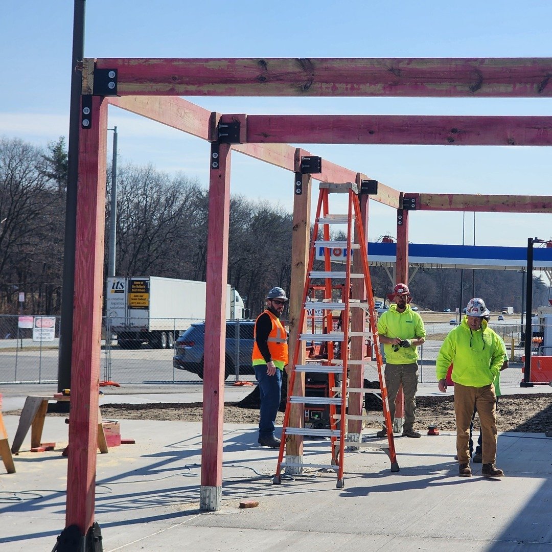 So much has happened in a short time at the Guilderland Rest Area but some highlights include raising the trellis for outdoor dining space, completing the interior drywall, ceilings, window sills and FRP installation.

Guilderland is one of a handful