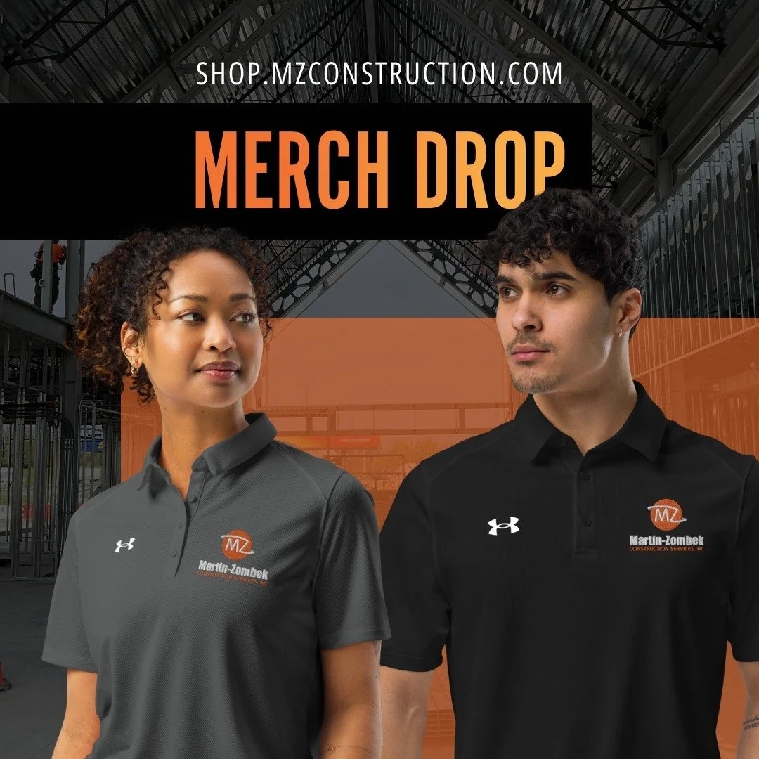 MZ Construction is expanding our merch line with brand-new polos! These stylish and formal additions are perfect for showcasing your MZ pride in a more polished look. 🏗️👕

Check them out now and add some sleek style to your wardrobe. Merch shop lin