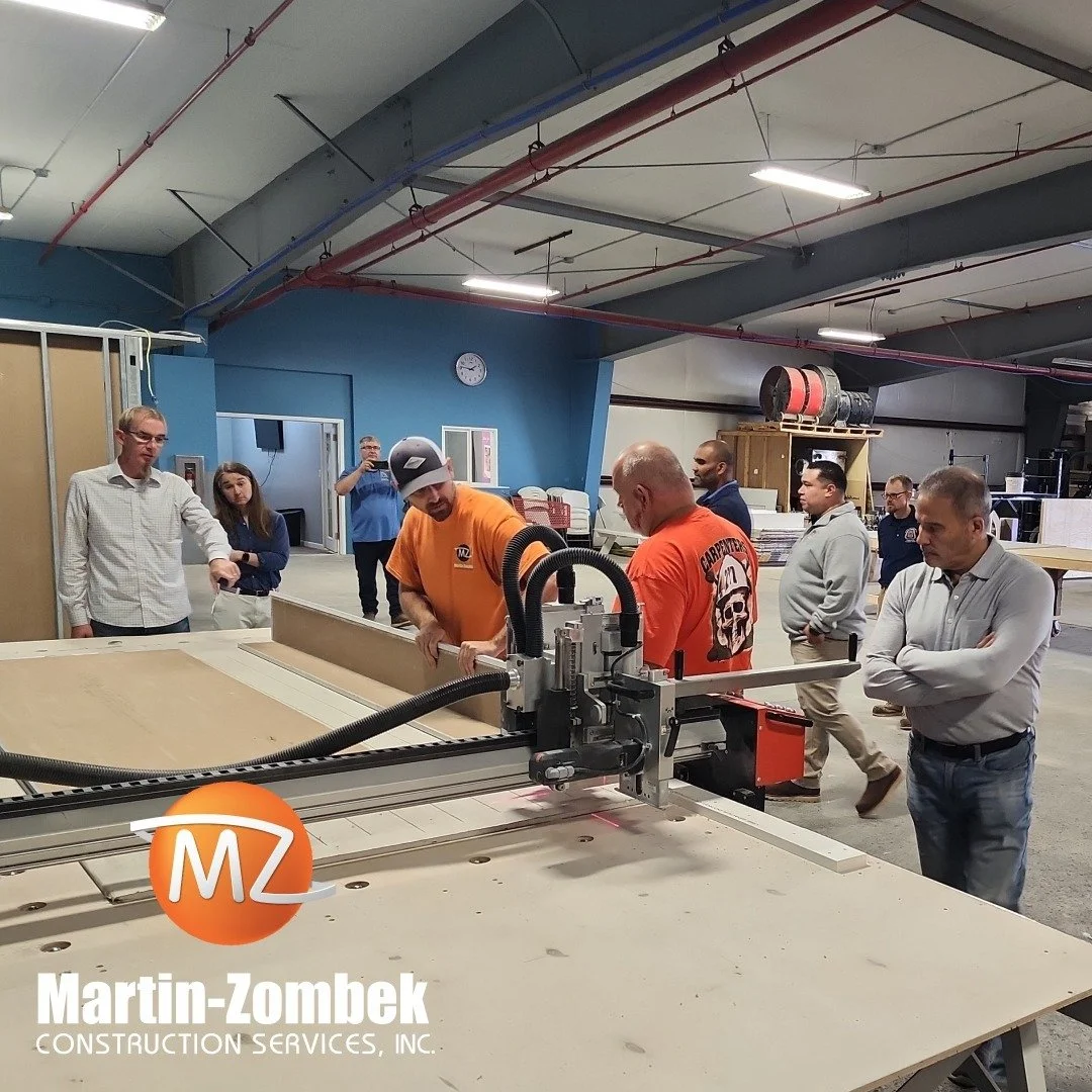 We recently hosted the Carpenters Union 277 Apprenticeship in our Manufacturing Warehouse over two sessions. Together, we premanufactured a soffit and trained the apprentices on installation, so they could bring these skills back to their facility. 
