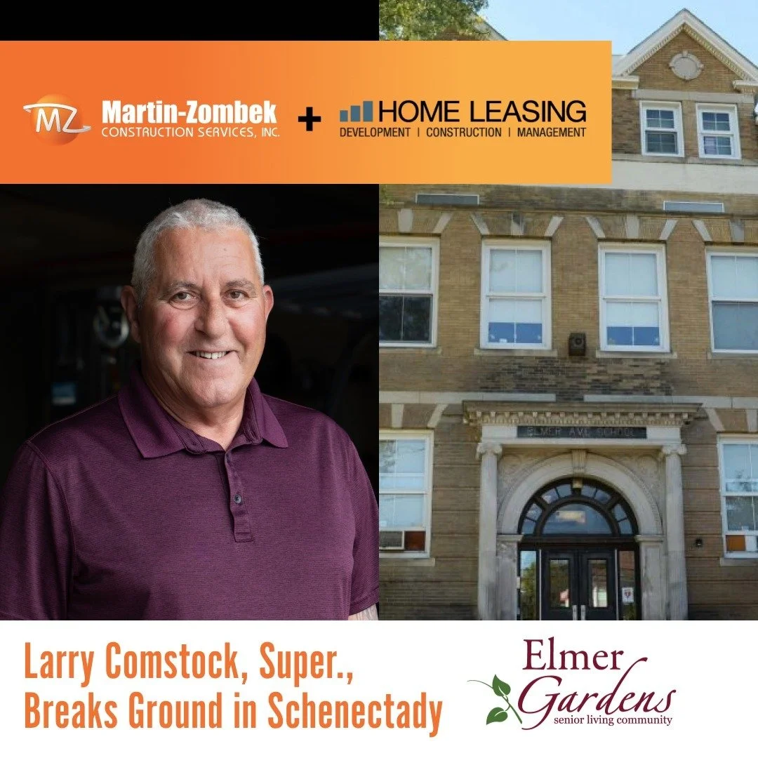 Exciting collaboration with Home Leasing down in Schenectady! Larry Comstock is serving as the Superintendent on the Elmer Garden Project, transforming an old school into a beautiful assisted living facility. 🏠

#MZConstruction #HomeLeasing #ElmerGa