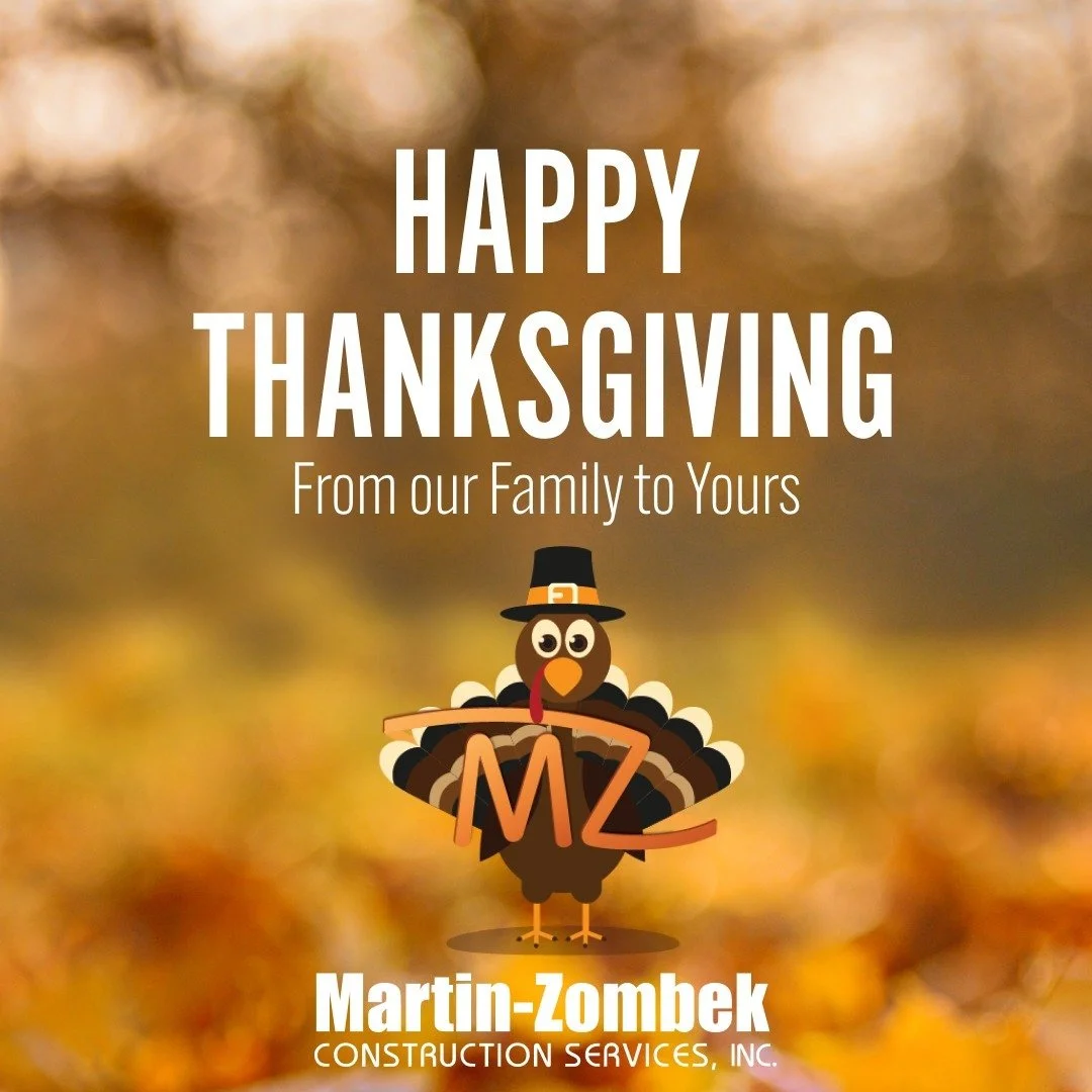 🍂 Happy Thanksgiving from MZ Construction! 🍂

As we gather around the table this Thanksgiving, we&rsquo;re grateful for the strong foundation built by family and hard work. MZ Construction will be closed Thursday and Friday to celebrate the holiday