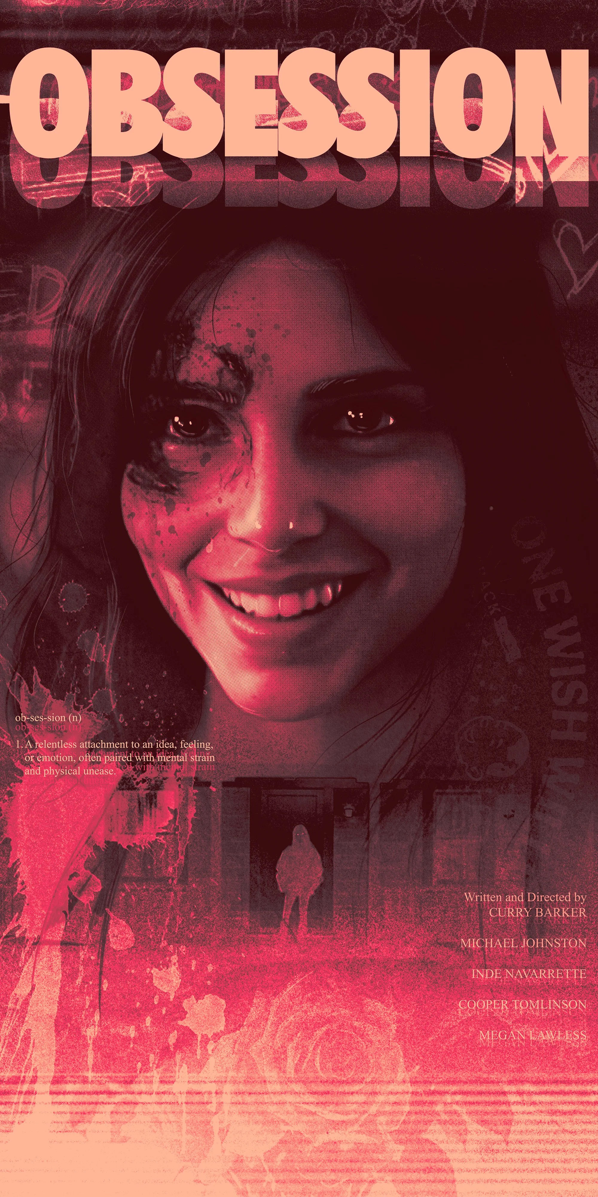 Illustrated poster for Obsession by Stephen Campanella.