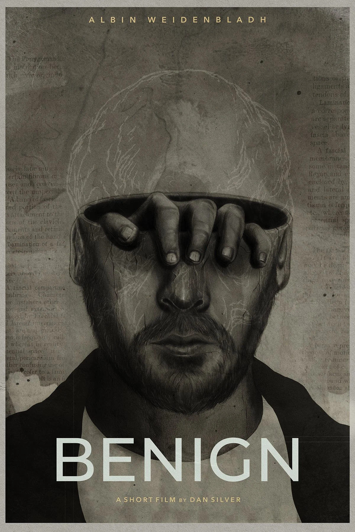 Illustrated poster for "Benign" by Stephen Campanella.