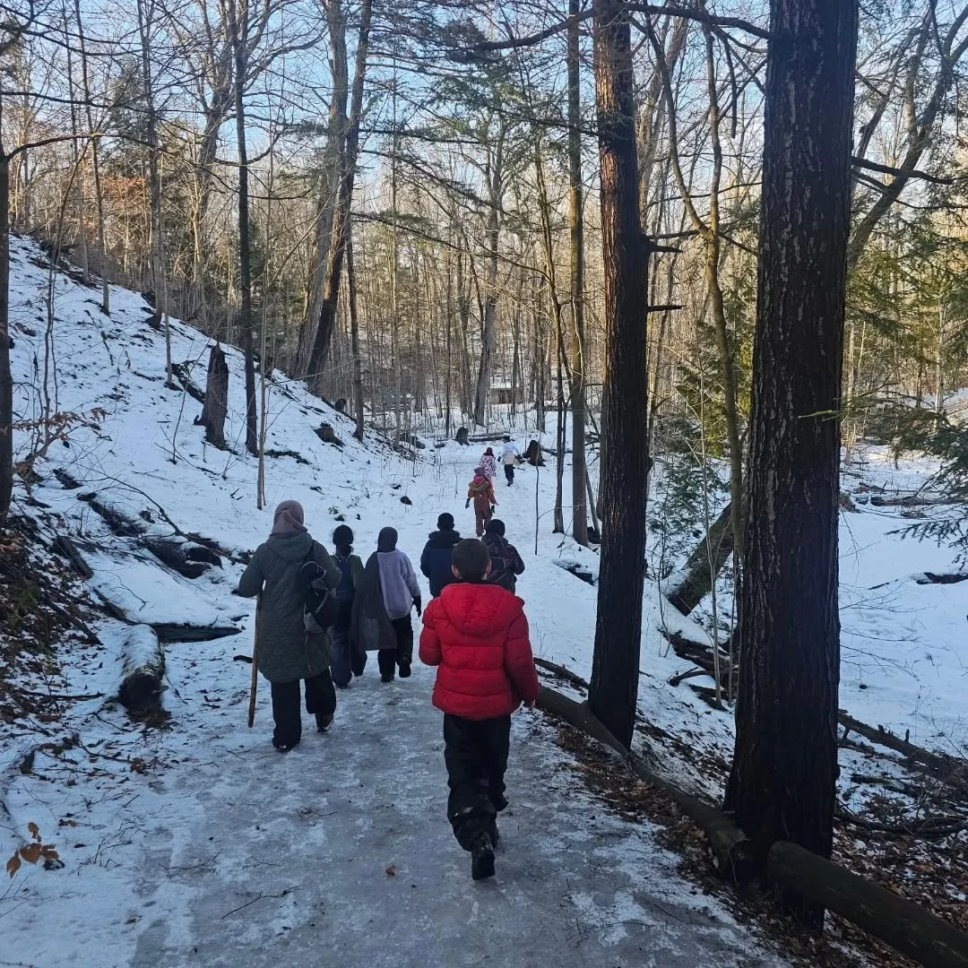 Scenes from our first day of winter Earth Explorers. Bird study,  bird feeders, orienteering, animal tracking, dam building in the flooded river, nature journaling, games, snow building, snow ball fights and so much more. 

Getting outside, enjoying 