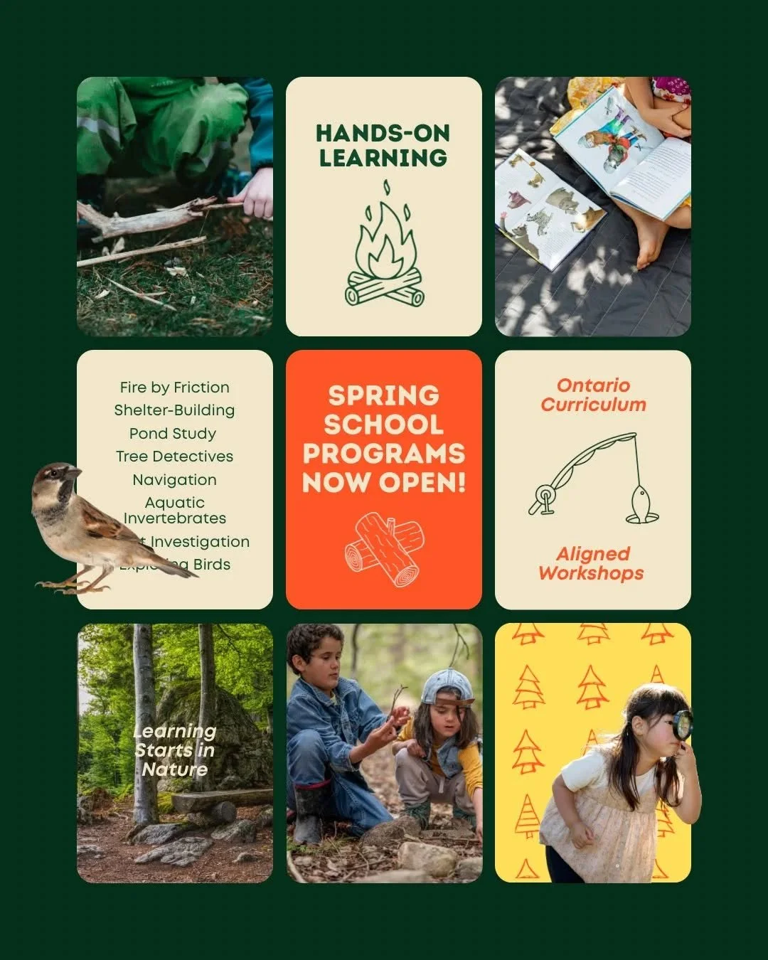 Spring dates are filling up fast for our school field trip bookings!  Bring your class for an immersive outdoor workshop on a variety of curriculum connected topics with an Islamic focus.  Book at www.earthsteps.ca/school-programs