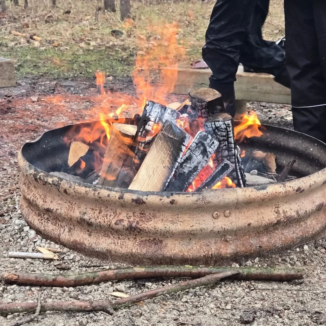 This week's Earth Exolorers was all about fire. Fire science, fire building, fire crafts, fire games, fire stories and cooking over the fire.

Our Leaders-in-training taught the younger groups how to collect materials and build a fire with a ferro ro